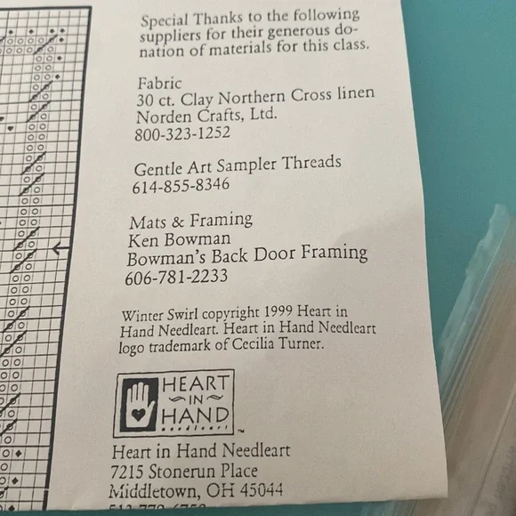 Winter snowman cross stitch kit. New. Sealed. - Picture 4 of 4